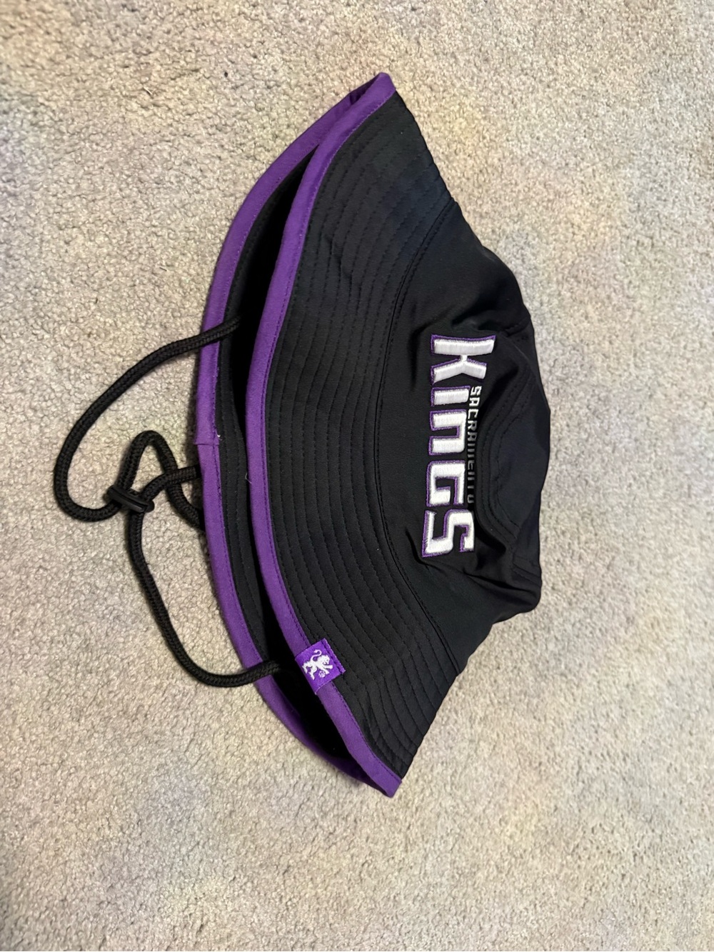 Kids Black & Purple Bucket Hat